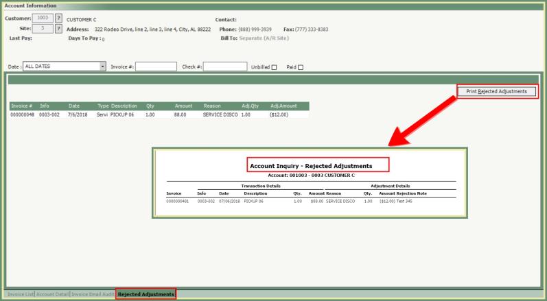 Account Inquiry Overview